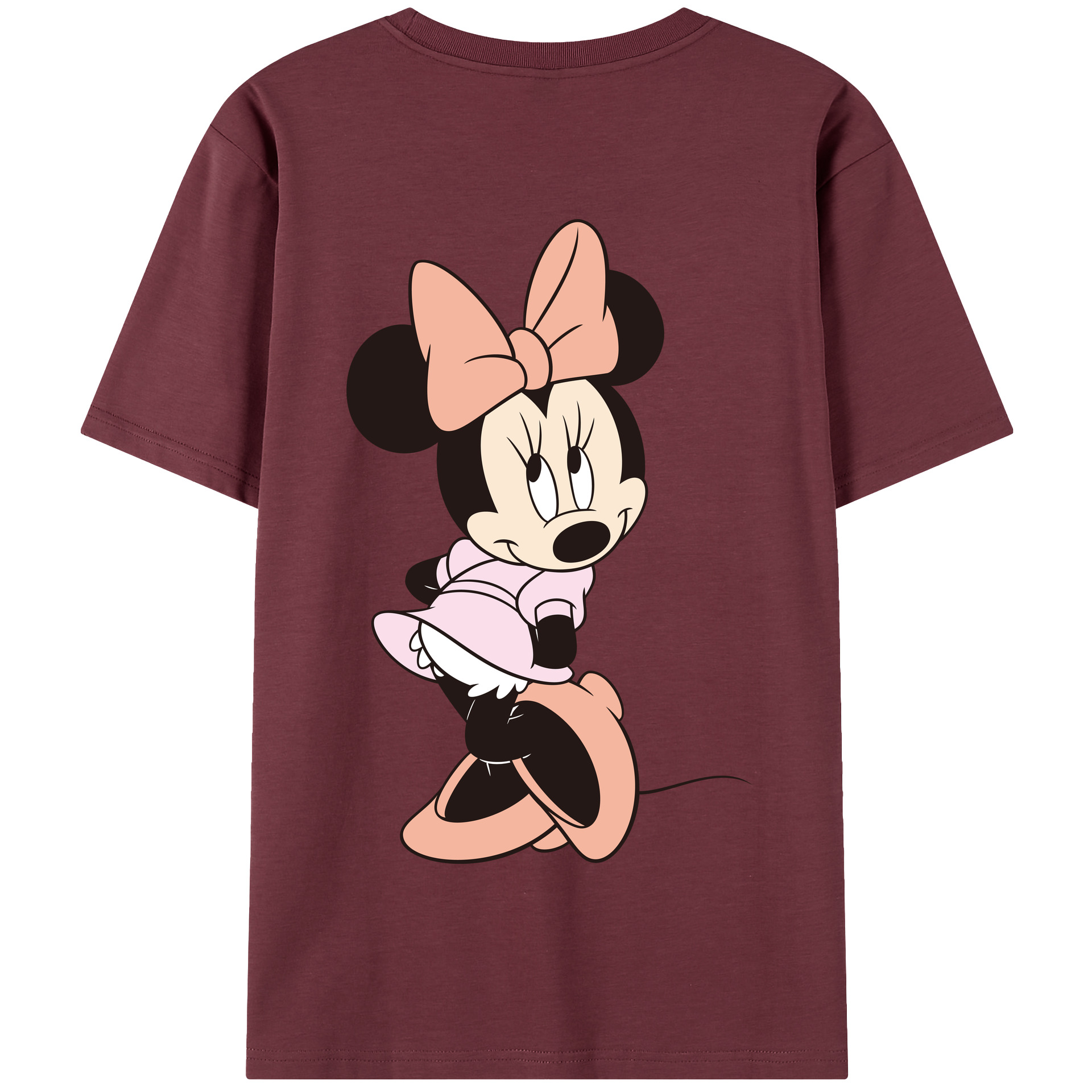 （画像用） ミッキーマウス Mickey Mouse 綿100％半袖Tシャツ（背面プリント）